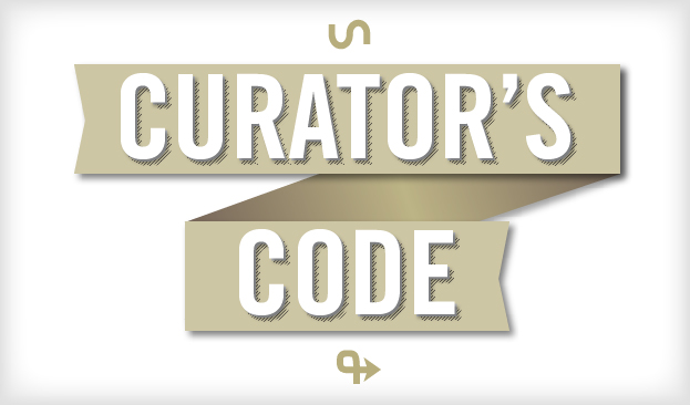 Graphic reads "Curator's Code"