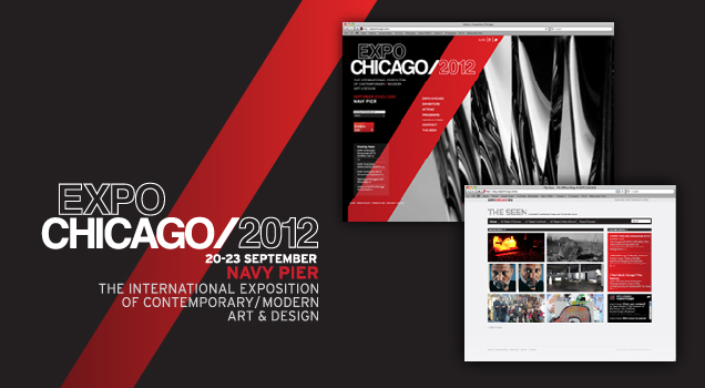 Website designed for Expo Chicago 2012