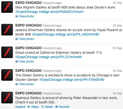 EXPO Chicago Twitter feed