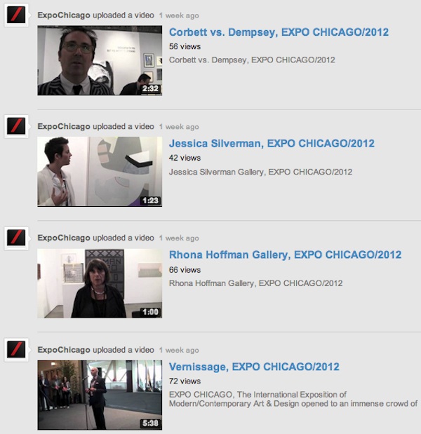 YouTube videos on the EXPO Chicago platform