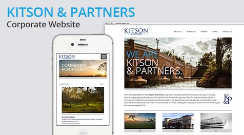 Corporate website design for Kitson & Partners