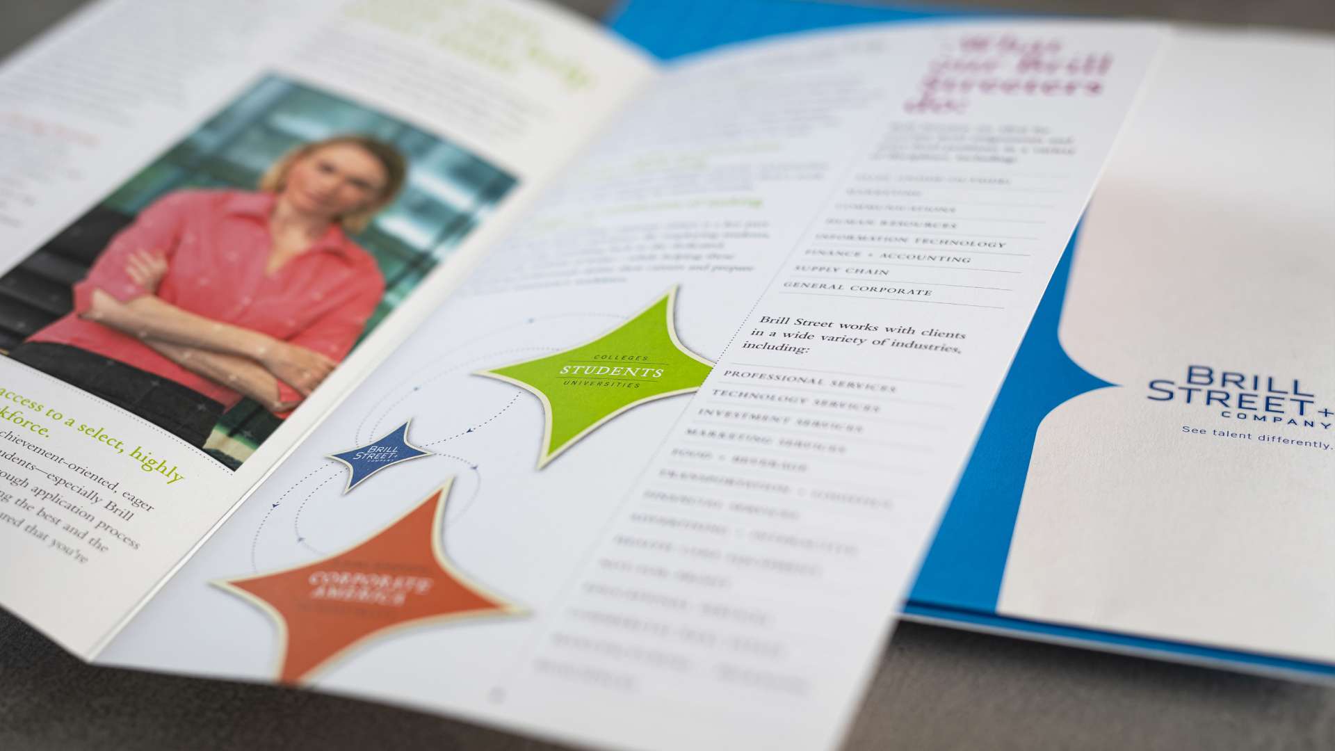 Print marketing collateral kit designed for Brill Street