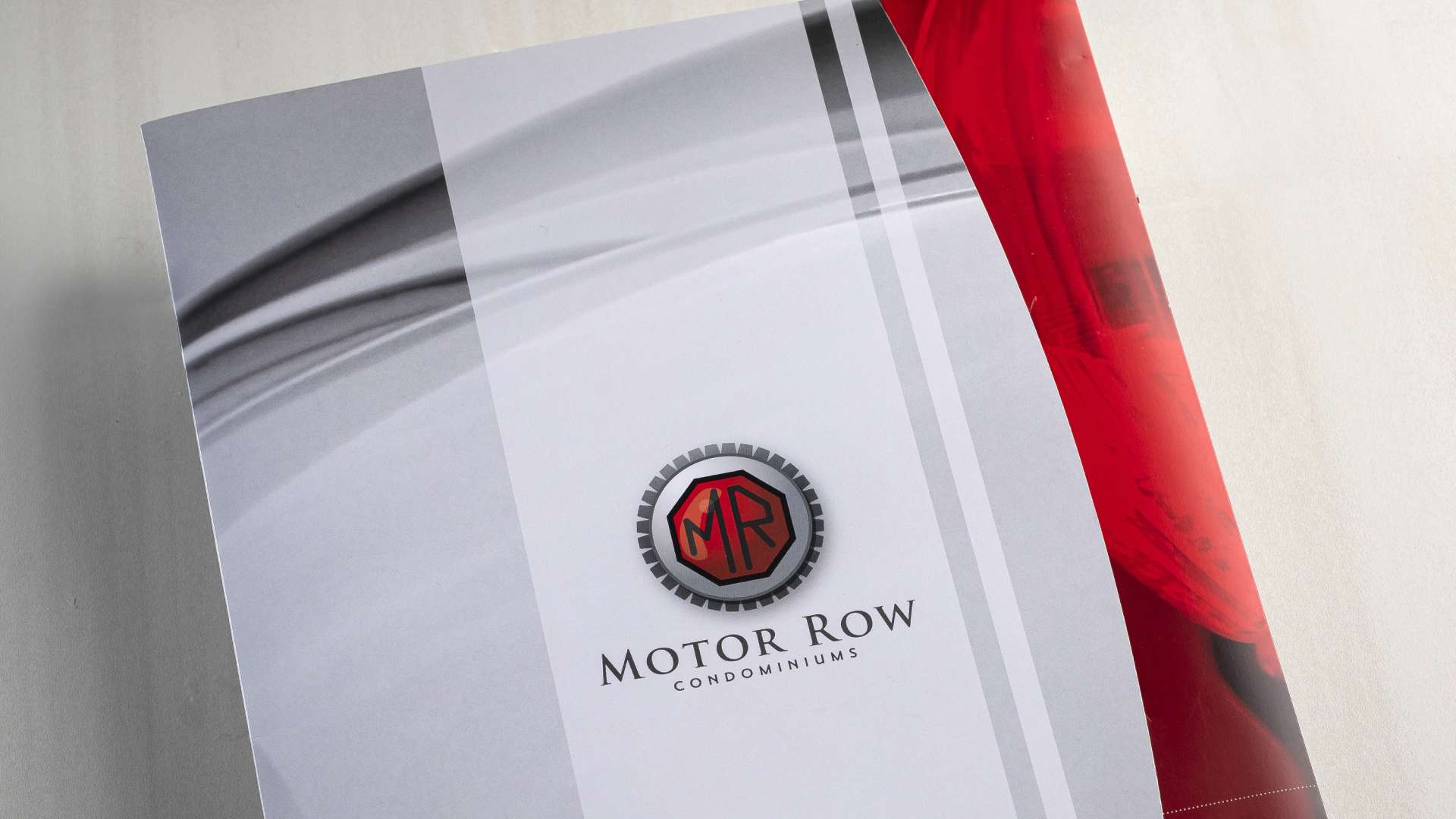 Print marketing collateral kit designed for Motor Row