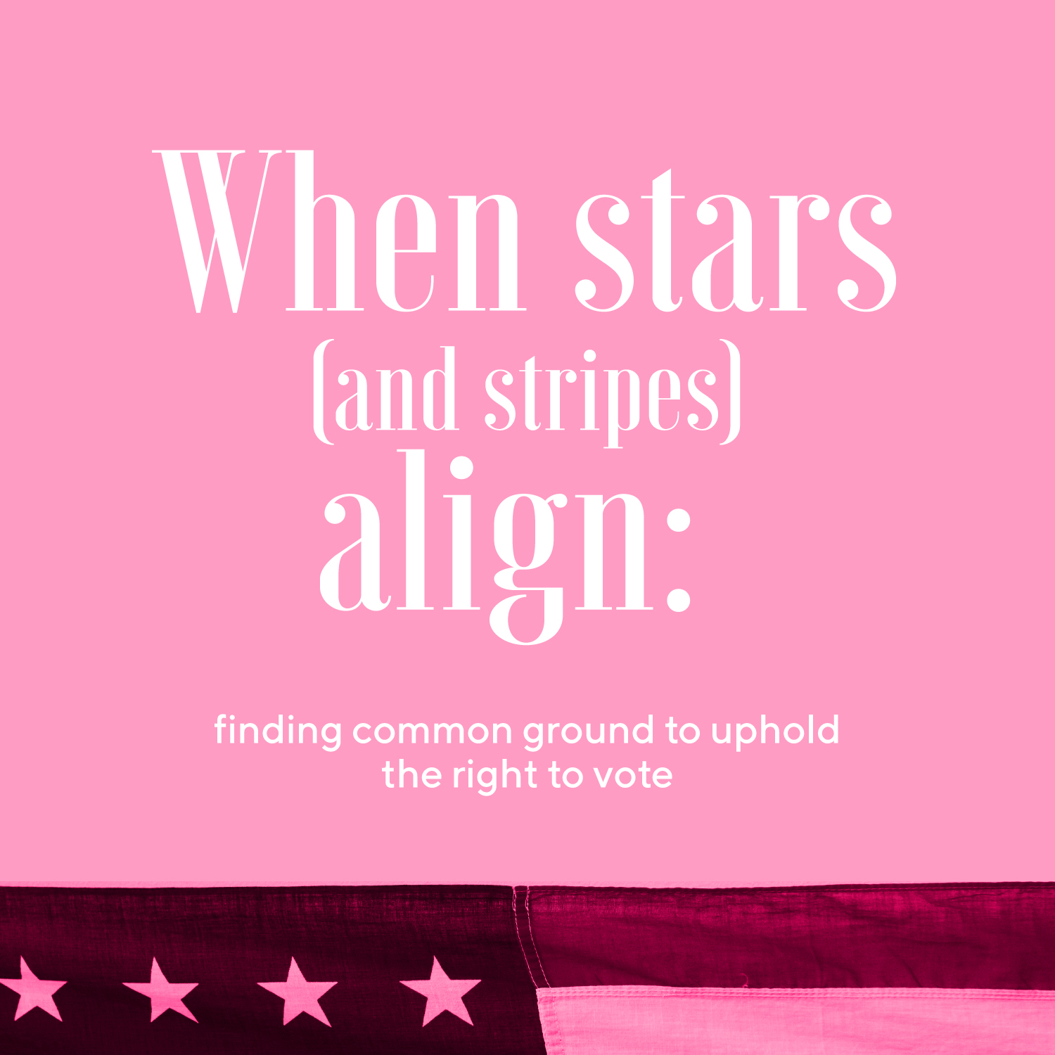 When stars (and stripes) align: finding common ground to uphold the right to vote